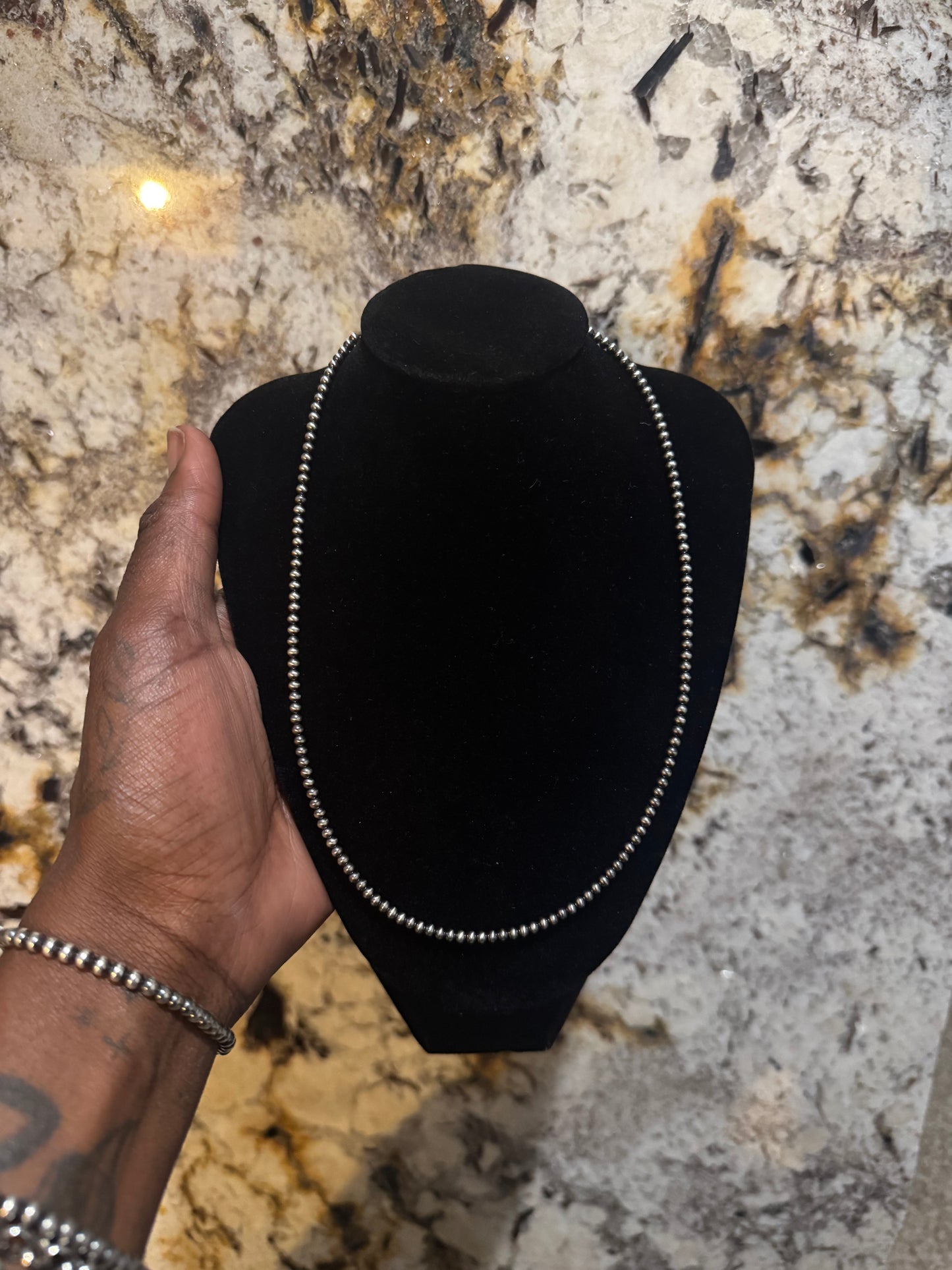 18” Sterling Silver Pearls